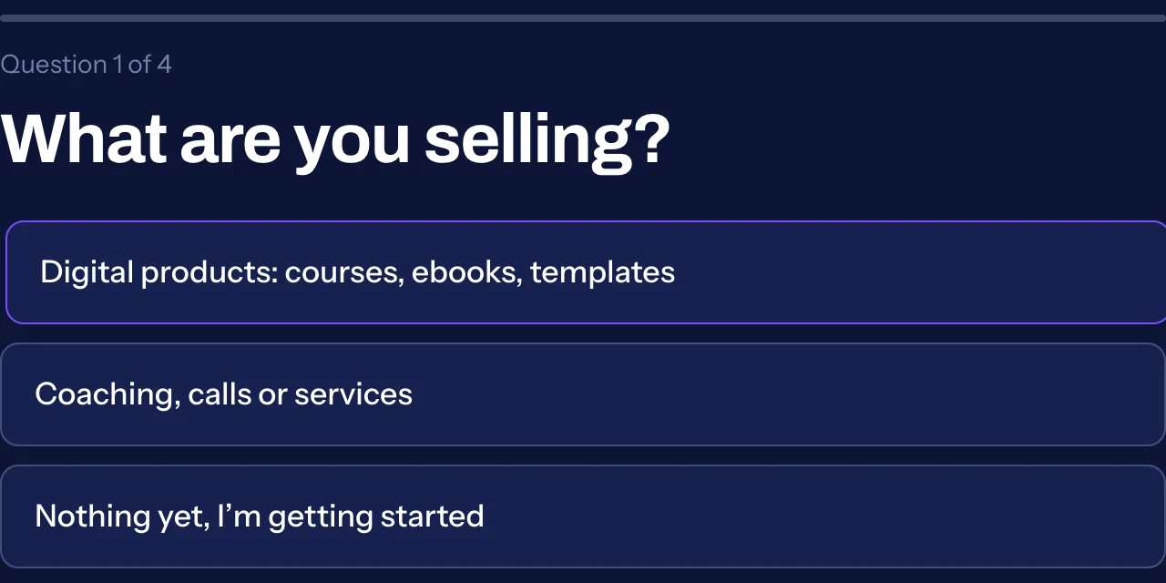 A quiz question